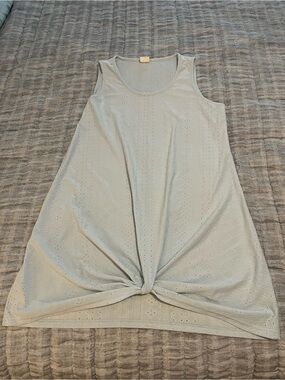 Light Blue Swimsuit Coverup with Front Knot